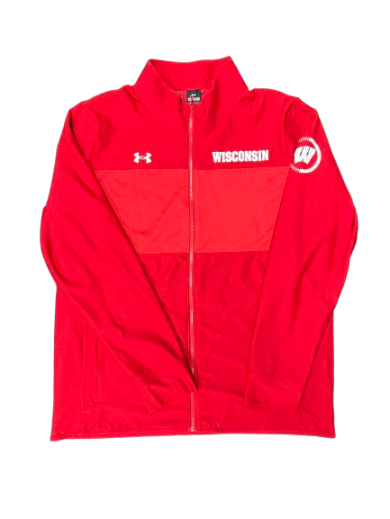 Braelon Allen Wisconsin Football Team Issued Zip-Up Jacket (Size XL)