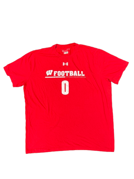 Braelon Allen Wisconsin Football Player Exclusive Workout Shirt WITH 