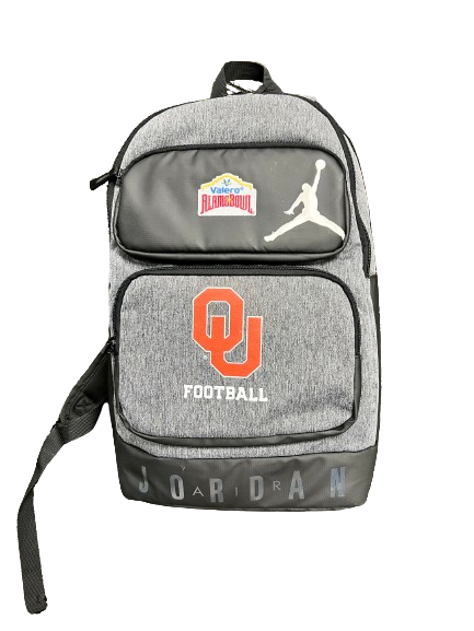 Patrick Cromer Oklahoma Football Player Exclusive Jordan "ALAMO BOWL" Backpack