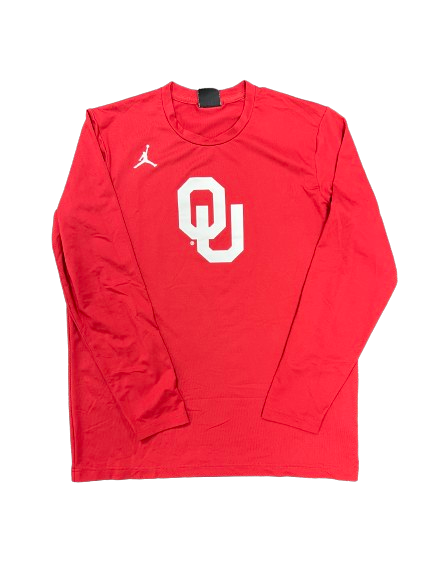 Patrick Cromer Oklahoma Football Team Issued Long Sleeve Shirt (Size M)