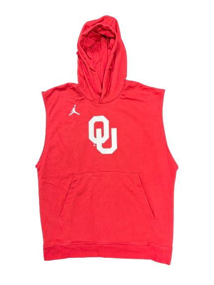 Patrick Cromer Oklahoma Football Player Exclusive Sleeveless Hoodie (Size M)