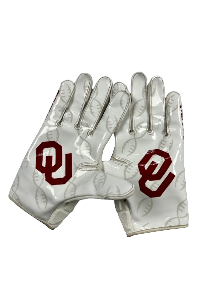 Patrick Cromer Oklahoma Football Player Exclusive Gloves (Size L)