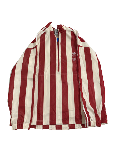 Rob Phinisee Indiana Basketball x Eric Emanuel Candy Cane Player-Exclusive Zip-Up Jacket (Size L)