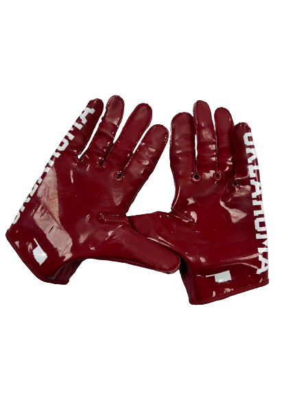 Patrick Cromer Oklahoma Football Player Exclusive Gloves (Size M)
