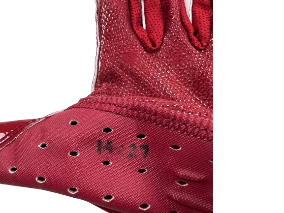 Patrick Cromer Oklahoma Football Player Exclusive Gloves (Size M)