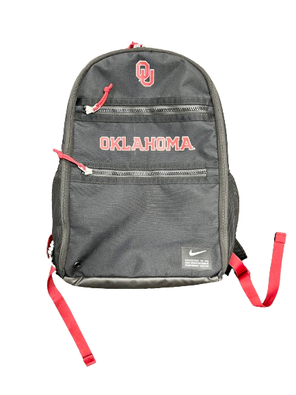 Patrick Cromer Oklahoma Football Team Issued Travel Backpack
