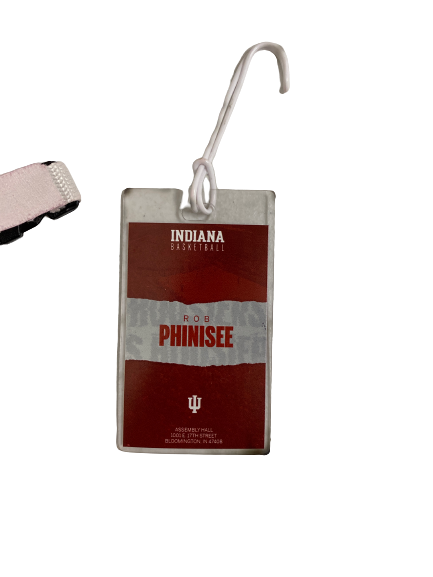 Rob Phinisee Indiana Basketball Accessory Set (Player Tag + Laundry Loop)