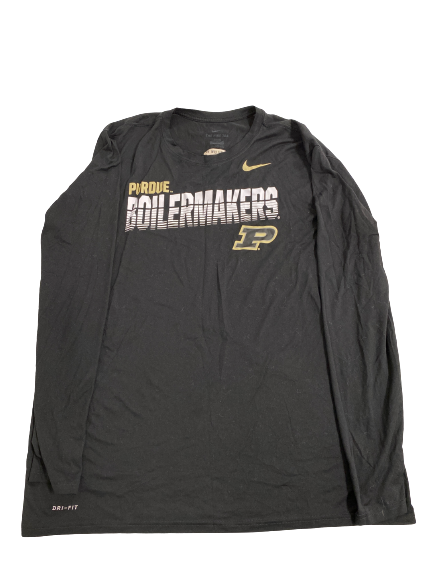 Trevion Williams Purdue Basketball Team-Issued Long Sleeve Shirt (Size XXLT)
