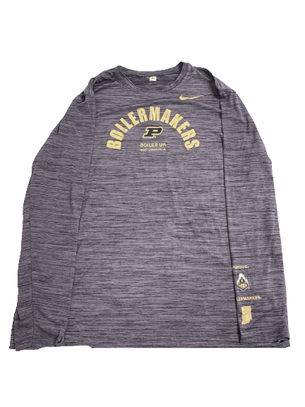 Trevion Williams Purdue Basketball Team-Issued Long Sleeve Shirt (Size XXLT)