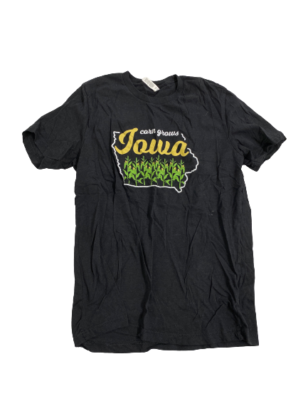 Ahron Ulis Iowa Basketball Team-Issued "Corn Grows" T-Shirt (Size L)