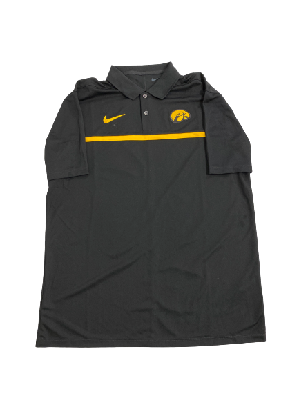 Ahron Ulis Iowa Basketball Team-Issued Polo Shirt (Size M)