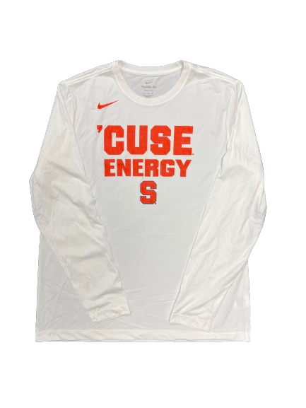 Justin Taylor Syracuse Basketball Team Issued "CUSE ENERGY" Long Sleeve Shirt (Size XL)