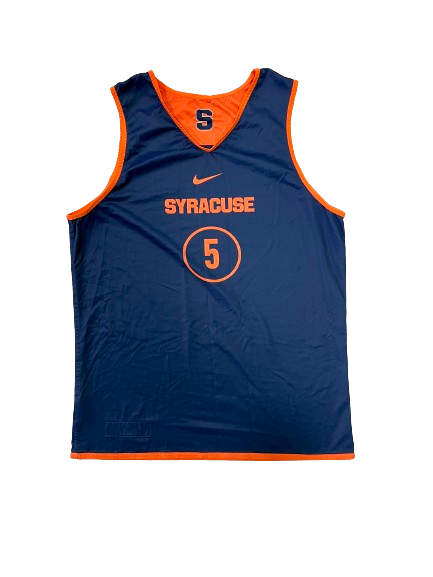 Justin Taylor Syracuse Basketball Player Exclusive Reversible Practice Jersey (Size L)