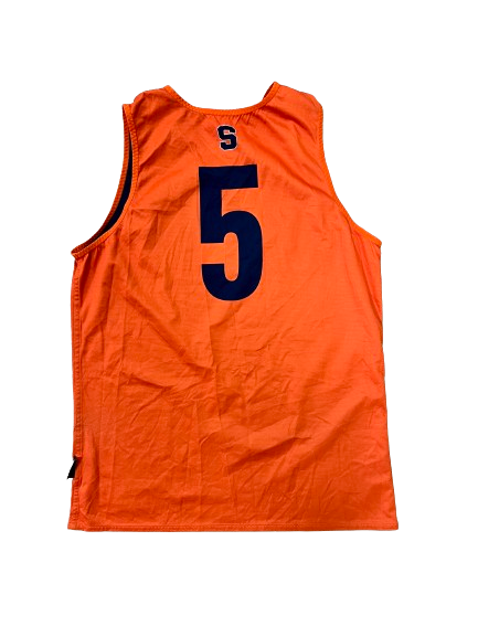 Justin Taylor Syracuse Basketball Player Exclusive Reversible Practice Jersey (Size L)