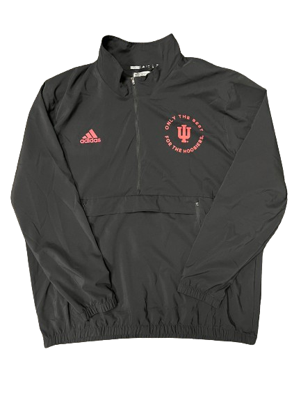Kaleb Banks Indiana Basketball Player Exclusive 1/4 Zip Windbreaker (Size XL)