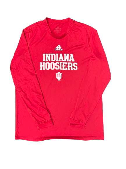 Kaleb Banks Indiana Basketball Team Issued Long Sleeve Shirt (Size XLT)