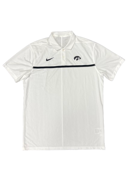 Patrick McCaffery Iowa Basketball Team Issued Polo Shirt (Size LT)
