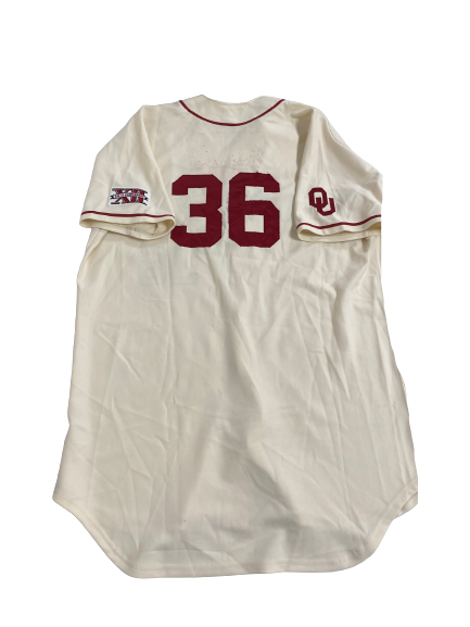 Oklahoma Baseball Game-Issued Jersey (Size 54)
