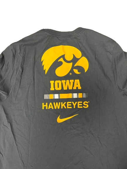 Patrick McCaffery Iowa Basketball Team Issued Workout Shirt (Size XL)
