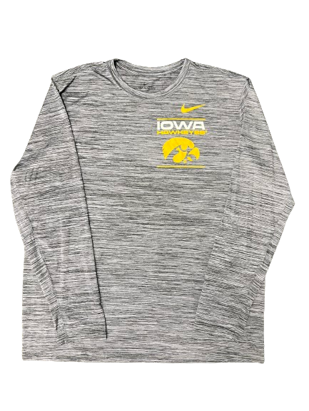 Patrick McCaffery Iowa Basketball Team Issued Long Sleeve Shirt (Size XL)