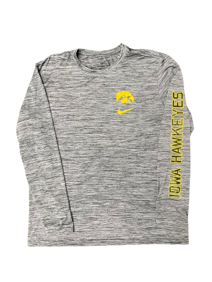 Patrick McCaffery Iowa Basketball Team Issued Long Sleeve Shirt (Size XL)