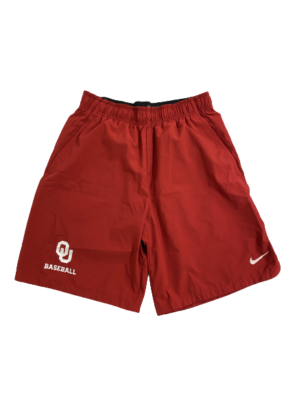 Trent Brown Oklahoma Baseball Team-Issued Shorts (Size M)