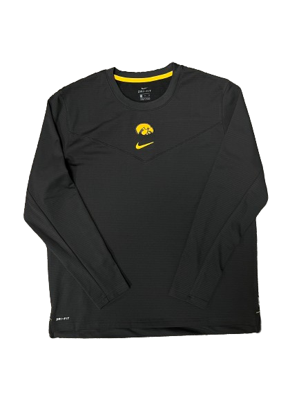 Patrick McCaffery Iowa Basketball Team Issued PREMIUM Long Sleeve Shirt (Size XL)