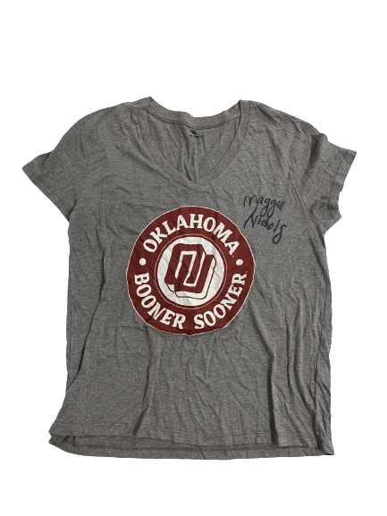Maggie Nichols Oklahoma Gymnastics SIGNED T-Shirt (Size Women&