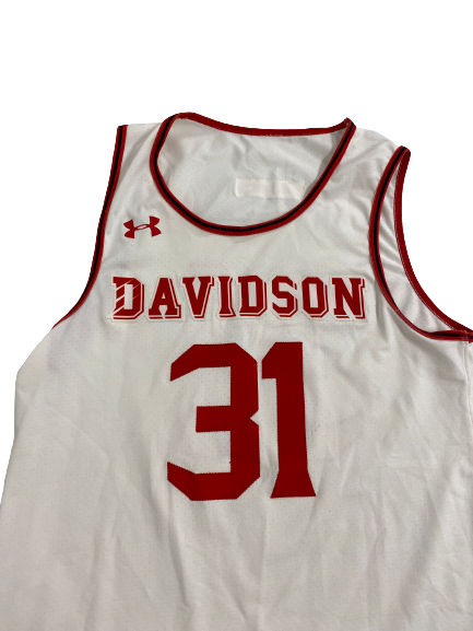 Kellan Grady Davidson Basketball Game-Worn Jersey (Size M)