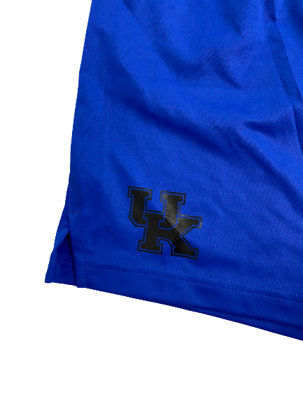 Kellan Grady Kentucky Basketball Team-Issued Shorts (Size L)