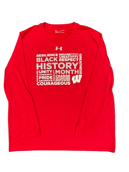 Tyler Wahl Wisconsin Basketball Player Exclusive "DO MOORE" Long Sleeve Shirt (Size XL)