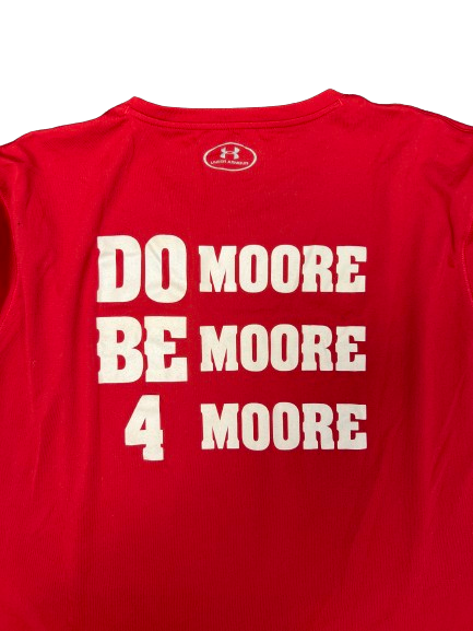 Tyler Wahl Wisconsin Basketball Player Exclusive "DO MOORE" Long Sleeve Shirt (Size XL)
