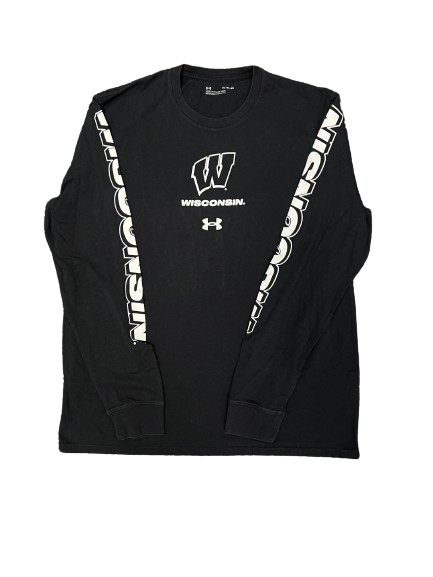 Tyler Wahl Wisconsin Basketball Team Issued Long Sleeve Shirt (Size XL)