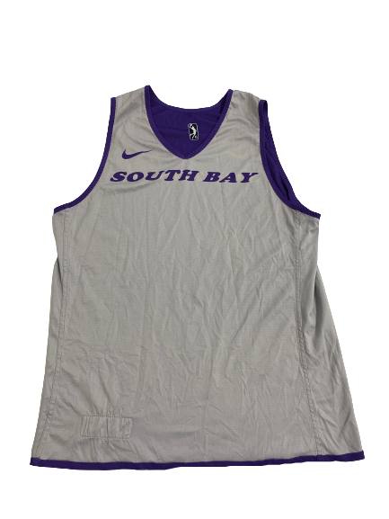 Bryce Hamilton South Bay Lakers Basketball Player-Exclusive Reversible Practice Jersey (Size L)