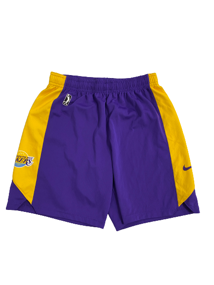 Bryce Hamilton South Bay Lakers Basketball Player-Exclusive Practice Shorts (Size L)