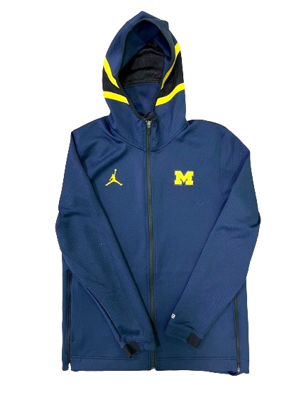 Caden Kolesar Michigan Football Team Issued Full Zip Jacket (Size L)