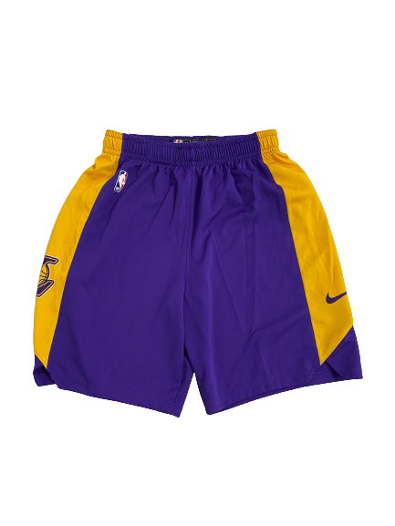 Bryce Hamilton Los Angeles Lakers Basketball Player-Exclusive Practice Shorts (Size M)