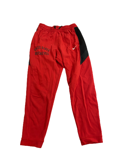 Jackson Kuwatch Ohio State Football Team-Issued Travel Sweatpants (Size XL)