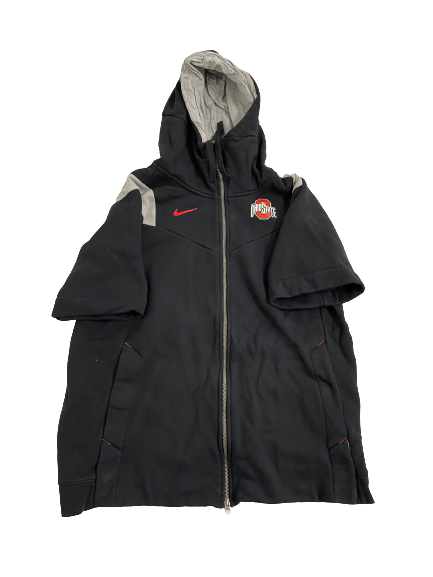 Jackson Kuwatch Ohio State Football Player-Exclusive Short Sleeve Travel Zip-Up Jacket (Size XL)