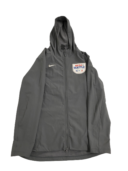 Jahvon Quinerly Alabama Basketball "BATTLE IN SEATTLE" vs. Gonzaga Full Zip Jacket (Size L)