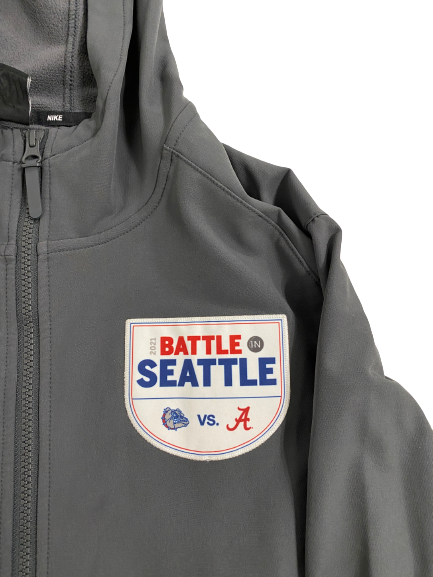 Jahvon Quinerly Alabama Basketball "BATTLE IN SEATTLE" vs. Gonzaga Full Zip Jacket (Size L)