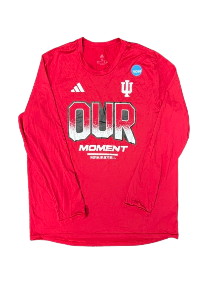 Arielle Wisne Indiana Basketball Player Exclusive "OUR MOMENT" NCAA Tournament Long Sleeve WITH NCAA PATCH (Size XL)