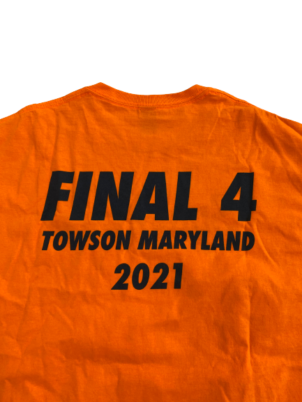 Megan Carney Syracuse Lacrosse 2021 FINAL 4 Player Exclusive T-Shirt (Size XL)