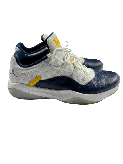 Maddie Nolan Michigan Basketball Player Exclusive Jordan Shoes (Size Men&