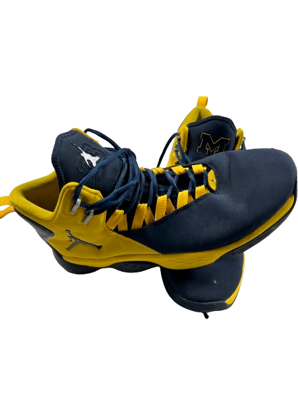 Maddie Nolan Michigan Basketball Player Exclusive Jordan "SUPER.FLY MVP" Shoes (Size Men&