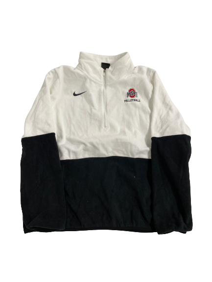Mac Podraza Ohio State Volleyball Team-Issued Fleece 1/4 Zip (Size Women&
