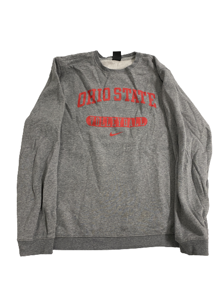 Mac Podraza Ohio State Volleyball Team-Issued Long Sleeve Crewneck (Size Women&