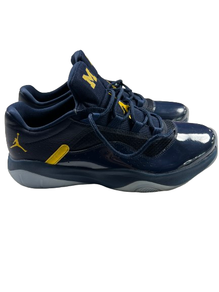 Maddie Nolan Michigan Basketball Player Exclusive Jordan "11 Low Shoes (Size Men&