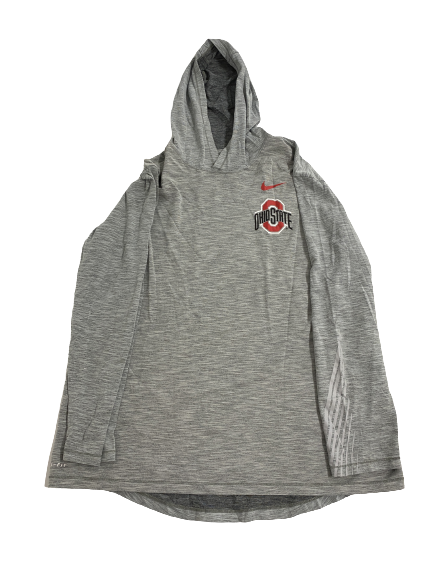 Mac Podraza Ohio State Volleyball Team-Issued Performance Hoodie (Size L)