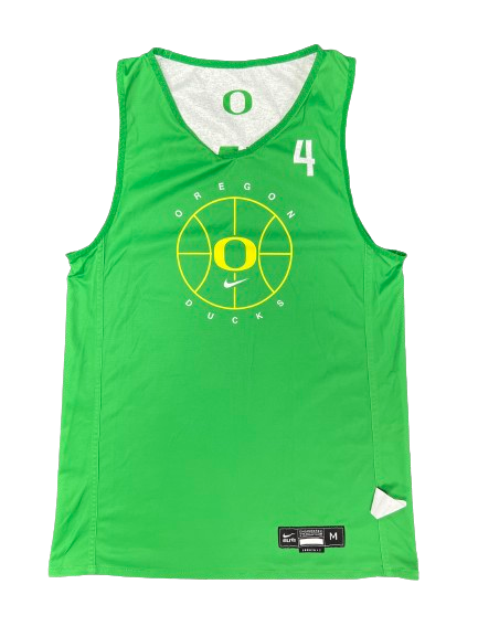 Jaz Shelley Oregon Basketball Player Exclusive Practice Jersey (Size Women&